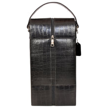 Load image into Gallery viewer, Sassora Genuine Premium Leather Unisex Double Wine Bottle Bag