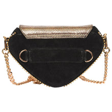 Load image into Gallery viewer, Sassora Genuine Leather Golden Color Small Party Sling Bag