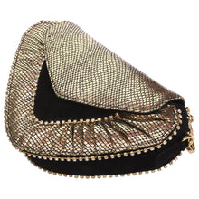 Load image into Gallery viewer, Sassora Genuine Leather Golden Color Small Party Sling Bag