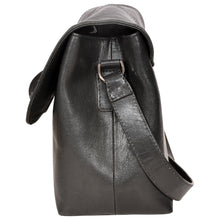 Load image into Gallery viewer, Sassora Genuine Leather Medium Black Classic Women Sling Bag