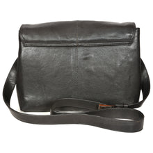 Load image into Gallery viewer, Sassora Genuine Leather Medium Black Classic Women Sling Bag
