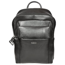 Load image into Gallery viewer, Sassora Genuine Leather Black Medium Laptop Backpack