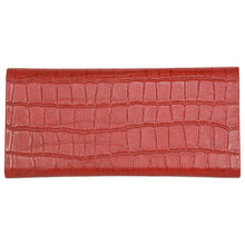 Load image into Gallery viewer, Sassora Genuine Leather Red Unisex Foldable Spectacle Case