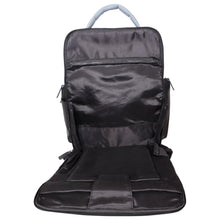 Load image into Gallery viewer, Sassora Genuine Leather Black Grey Navy men's Large Backpack with TSA Lock