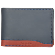 Load image into Gallery viewer, Sassora Premium Leather Large RFID enabled Blue Wallet
