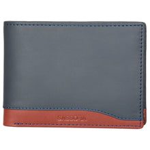 Load image into Gallery viewer, Sassora Premium Leather Large RFID enabled Blue Wallet