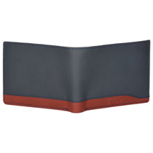 Load image into Gallery viewer, Sassora Premium Leather Large RFID enabled Blue Wallet