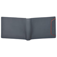 Load image into Gallery viewer, Sassora Genuine Leather Blue Large Men's RFID Wallet