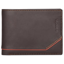 Load image into Gallery viewer, Sassora Genuine Leather Brown Large RFID Wallet For Boys