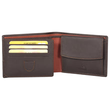 Load image into Gallery viewer, Sassora Genuine Leather Brown Large RFID Wallet For Boys
