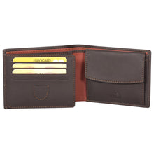 Load image into Gallery viewer, Sassora Genuine Leather Brown Large RFID Wallet For Boys