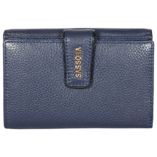 Load image into Gallery viewer, Sassora Premium Leather Navy Blue Medium Purse for Girls