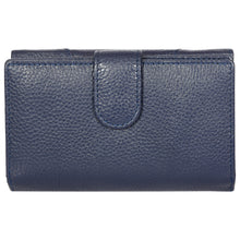Load image into Gallery viewer, Sassora Premium Leather Navy Blue RFID Classy Ladies Wallet