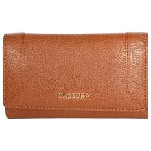 Load image into Gallery viewer, Sassora Premium Leather Tan RFID Women's Wallet
