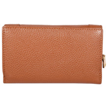 Load image into Gallery viewer, Sassora Premium Leather Tan RFID Women's Wallet
