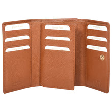 Load image into Gallery viewer, Sassora Premium Leather Tan RFID Women's Wallet