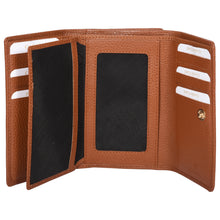 Load image into Gallery viewer, Sassora Premium Leather Tan RFID Women's Wallet