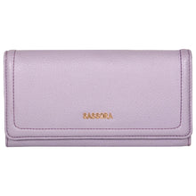 Load image into Gallery viewer, Sassora Genuine Leather RFID Large Lilac Women's Purse