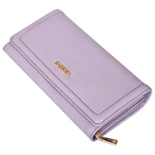 Load image into Gallery viewer, Sassora Genuine Leather RFID Large Lilac Women's Purse