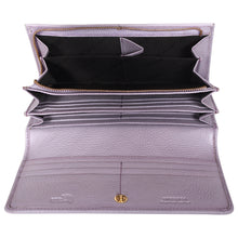 Load image into Gallery viewer, Sassora Genuine Leather RFID Large Lilac Women's Purse