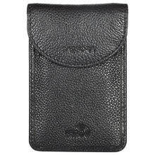 Load image into Gallery viewer, Sassora Genuine Leather Black Car Key Pouch for Men & Women