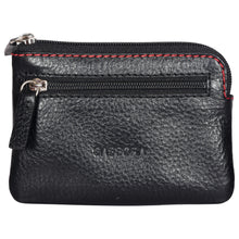 Load image into Gallery viewer, Sassora Premium Leather Unisex Zip Closure Key Pouch