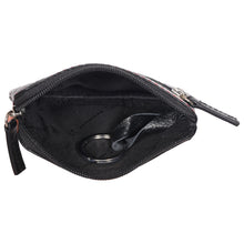 Load image into Gallery viewer, Sassora Premium Leather Unisex Zip Closure Key Pouch