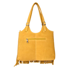 Load image into Gallery viewer, Sassora Premium Suede Leather Large Women Fringe Shoulder Bag