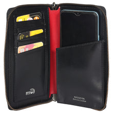 Load image into Gallery viewer, Sassora Shiny Leather RFID Travel Organizer For Girls