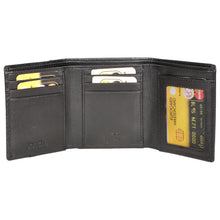 Load image into Gallery viewer, Sassora Men's RFID Leather Notecase – Trifold | Black | Genuine Leather | 6-Month Warranty
