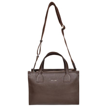 Load image into Gallery viewer, Sassora Genuine Leather Brown Women Medium Satchel Bag