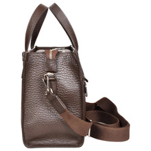 Load image into Gallery viewer, Sassora Genuine Leather Brown Women Medium Satchel Bag