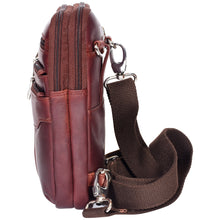 Load image into Gallery viewer, Sassora Genuine Leather Small Mobile Shaped Sling Bag