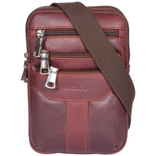 Load image into Gallery viewer, Sassora Genuine Leather Small Mobile Shaped Sling Bag