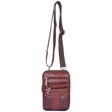 Load image into Gallery viewer, Sassora Genuine Leather Small Mobile Shaped Sling Bag
