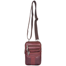 Load image into Gallery viewer, Sassora Genuine Leather Small Mobile Shaped Sling Bag