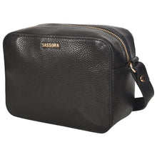Load image into Gallery viewer, Sassora Genuine Leather Black Small Girls Sling Bag