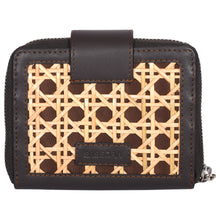 Load image into Gallery viewer, Sassora Leather And Kane Material Ladies Small Purse
