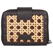 Load image into Gallery viewer, Sassora Leather And Kane Material Ladies Small Purse