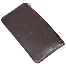 Load image into Gallery viewer, Sassora Genuine Leather Zip Closure Key Pouch
