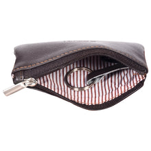 Load image into Gallery viewer, Sassora Genuine Leather Zip Closure Key Pouch