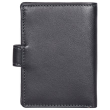 Load image into Gallery viewer, Sassora Genuine Leather RFID Bi Fold Button Closure Business Card Holder