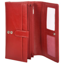 Load image into Gallery viewer, Sassora Genuine Leather Girls RFID Protected Travel Wallet (12 Card Slots)