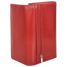 Load image into Gallery viewer, Sassora Genuine Leather Girls RFID Protected Travel Wallet (12 Card Slots)