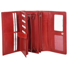 Load image into Gallery viewer, Sassora Genuine Leather Girls RFID Protected Travel Wallet (12 Card Slots)