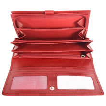 Load image into Gallery viewer, Sassora Genuine Leather Girls RFID Protected Travel Wallet (12 Card Slots)