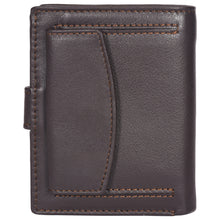 Load image into Gallery viewer, Sassora Genuine Leather Small Brown Notecase