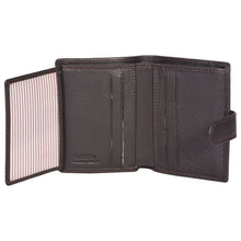 Load image into Gallery viewer, Sassora Genuine Leather Small Brown Notecase