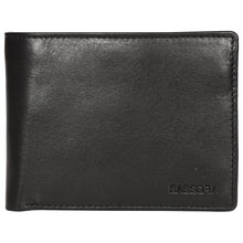 Load image into Gallery viewer, Sassora Genuine Leather Medium Black RFID Men Wallet (7 Card Slots)