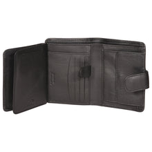 Load image into Gallery viewer, Sassora Premium Leather Black RFID Large Notecase with 11 Card Slots